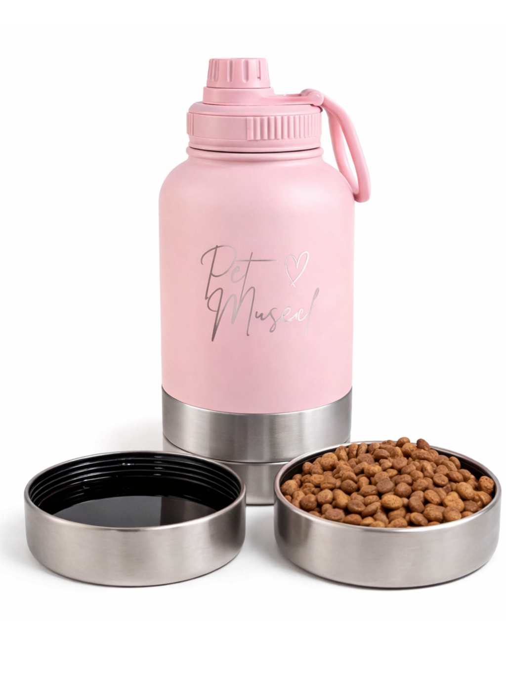 Botella de paseo Petmuse Rosada