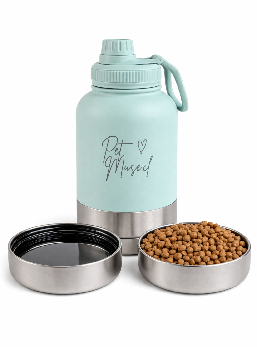 Botella de paseo Petmuse 1L Celeste