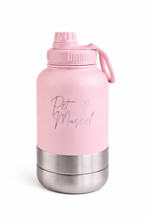 Botella de paseo Petmuse Rosada