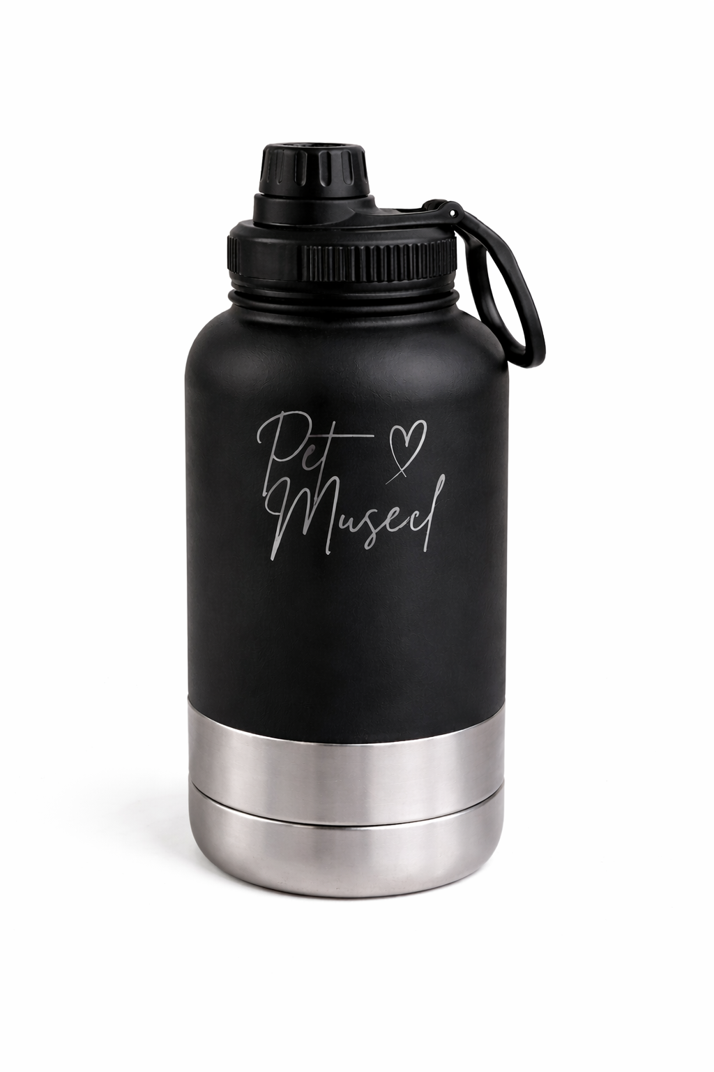 Botella de paseo Petmuse 1L Negro