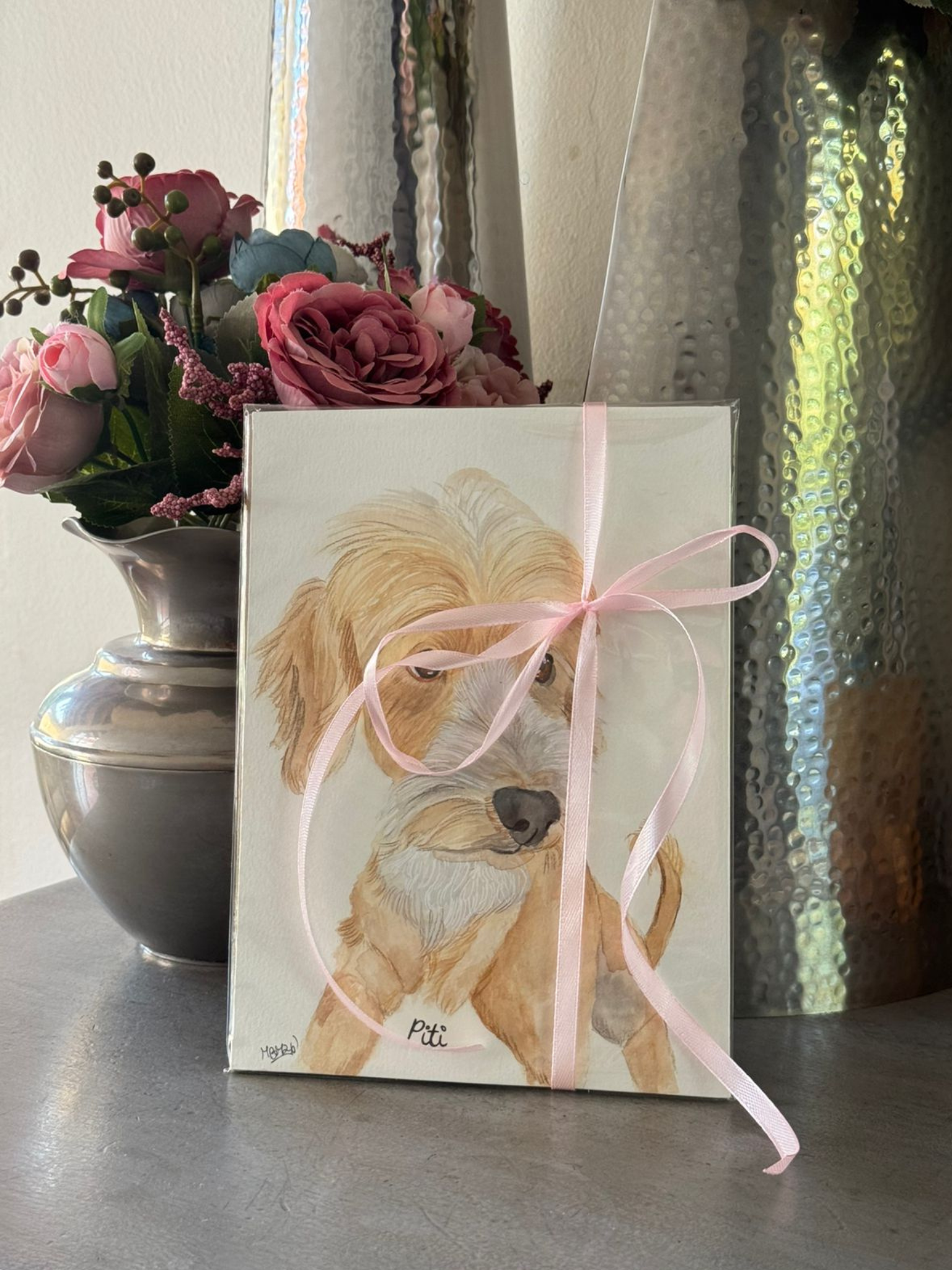 Retrato de Mascota - Acuarela Flash