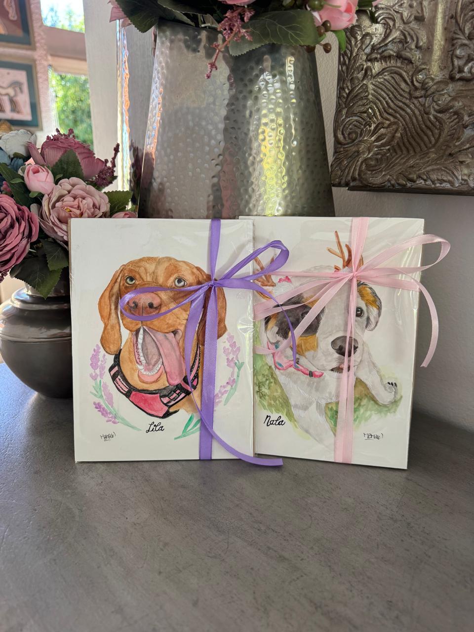 Retrato de Mascota - Acuarela Flash